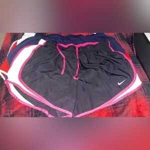 Black and Pink Athletic Shorts
